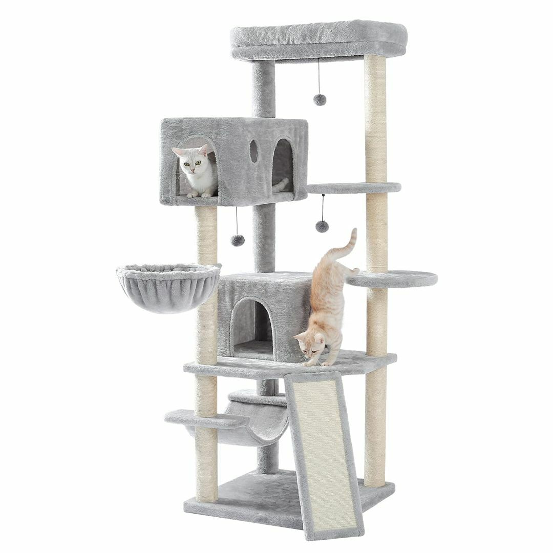 PETEPELA(ぺテぺラ) キャットタワー 大型猫用 多頭飼い 猫タワー ねこ