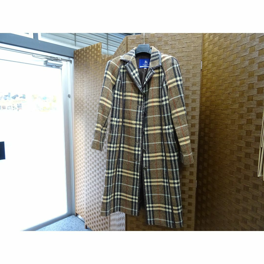 BURBERRY BLUE LABEL - M大027 / BURBERRY ブルーレーベル ロングコート サイズ38