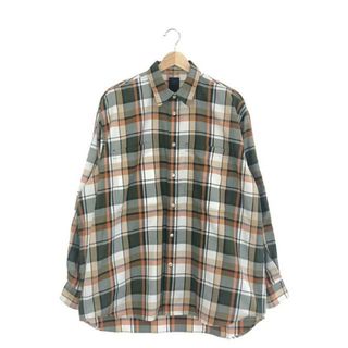 DAIWA PIER39 / ダイワピアサーティンナイン | 2022SS | Tech Work Shirts Flannel Plaids / テックワーク シャツ | M | グリーン/オレンジ | メンズ(Tシャツ/カットソー(七分/長袖))