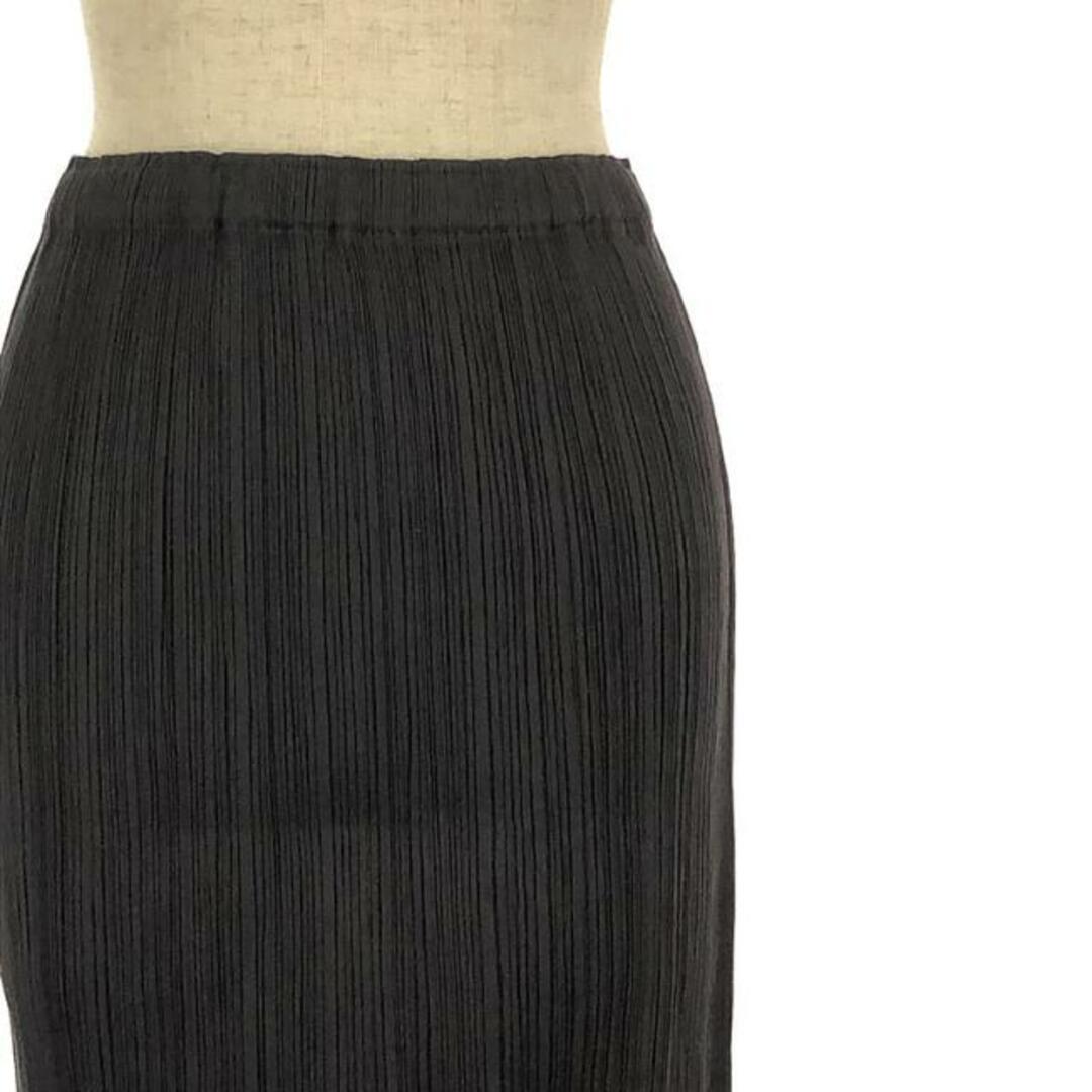 【美品】 PLEATS PLEASE ISSEY MIYAKE / プリーツプリーズイッセイミヤケ | プリーツ バックスリット ロングスカート | 1 | ダークグレー | レディース 【美品】 PLEATS PLEASE ISSEY MIYAKE / プリーツプリーズイッセイミヤケ | プリーツ バックスリット ロングスカート | 1 | ダークグレー | レディース