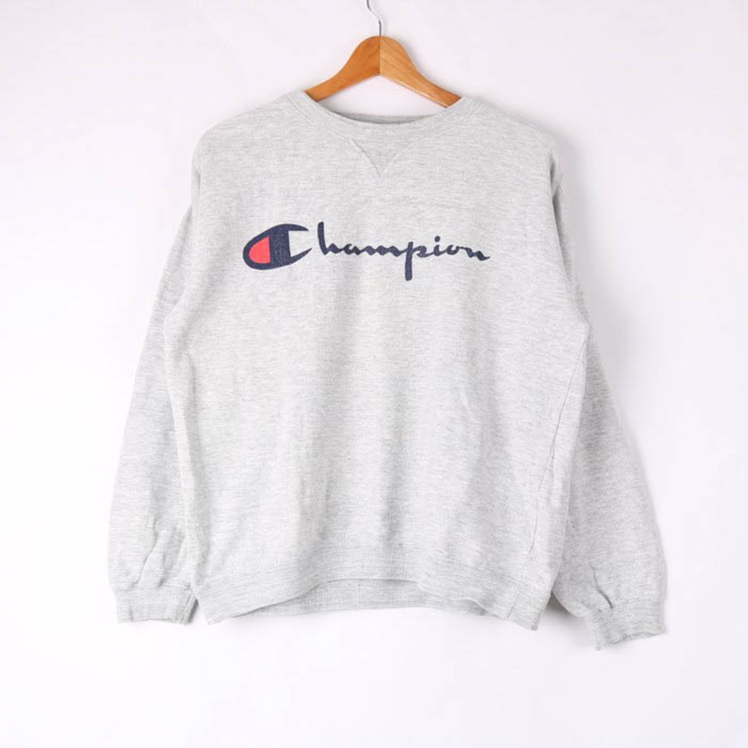 Champion チャンピオン 長袖スウェット スエット トレーナー コットン トップス USA製 メンズ Mサイズ グレー Championの通販  by ブランドリユースショップ「KBNET」｜チャンピオンならラクマ