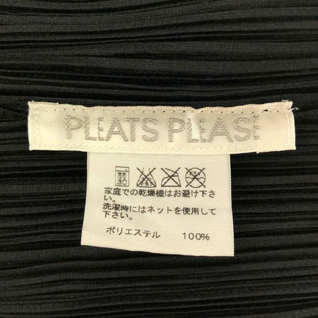 PLEATS PLEASE ISSEY MIYAKE(プリーツプリーズイッセイミヤケ)の【美品】  PLEATS PLEASE ISSEY MIYAKE / プリーツプリーズイッセイミヤケ | プリーツ Vネック ノースリーブ ロングワンピース | 2 | ブラック | レディース レディースのワンピース(ロングワンピース/マキシワンピース)の商品写真