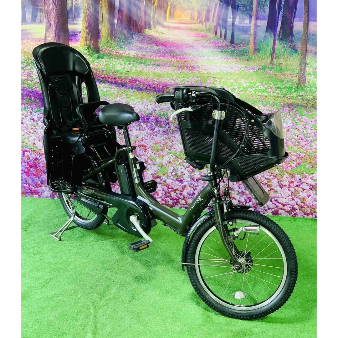 ☆5188子供乗せ電動アシスト自転車ヤマハ3人乗り対応20インチ