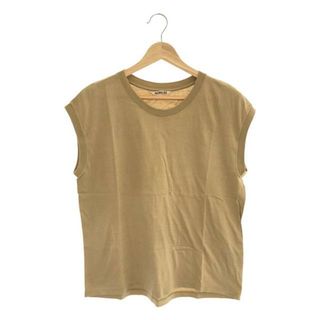 オーラリー(AURALEE)のAURALEE / オーラリー | SEAMLESS CREW NECK SLEEVELESS / ノースリーブカットソー | 0 | ベージュ | レディース(タンクトップ)