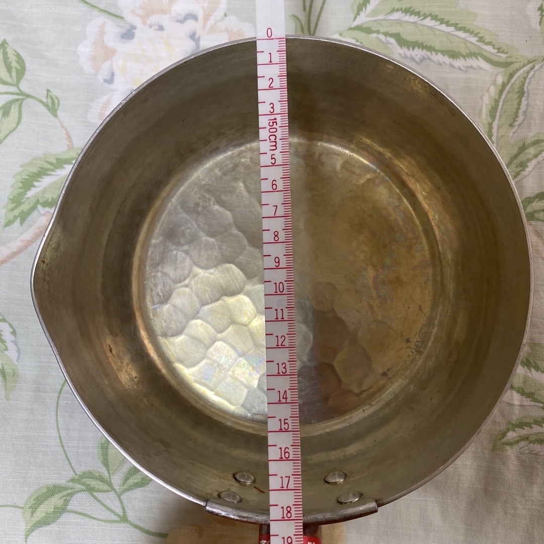 木屋 日本橋 ゆき平鍋 銅 蓋付き 180mm