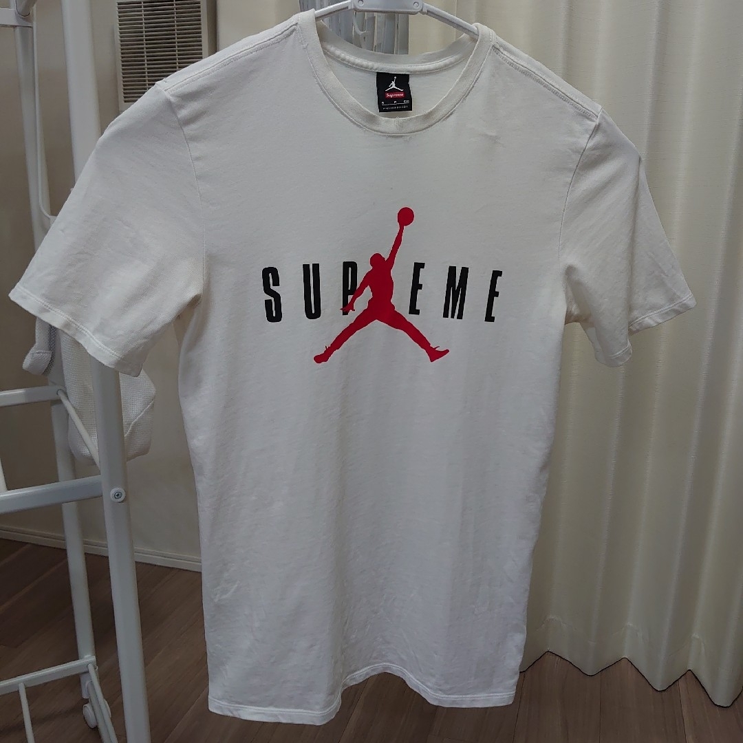 難あり Sサイズ Supreme Jordan 15aw 白 Tシャツ 品