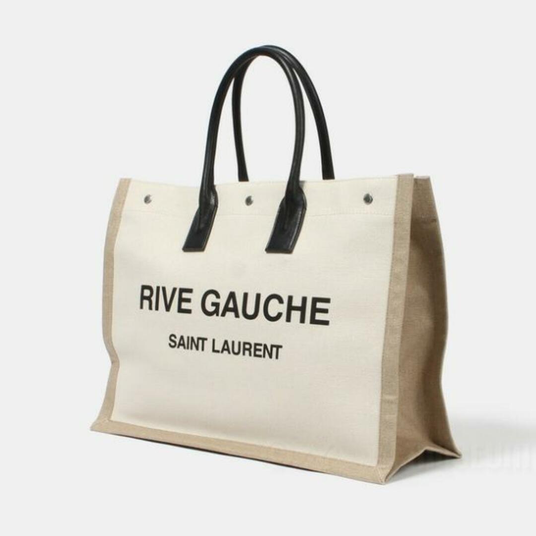 【新品未使用】 SAINT LAURENT サンローラン トート ハンドバッグ RIVE GAUCHE TOTE リヴゴーシュトート キャンバス 499290FAABR 【GREGGIO/NATURALE/NERO】