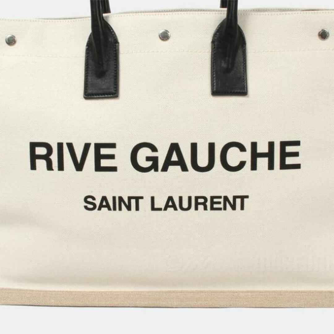 【新品未使用】 SAINT LAURENT サンローラン トート ハンドバッグ RIVE GAUCHE TOTE リヴゴーシュトート キャンバス  499290FAABR 【GREGGIO/NATURALE/NERO】