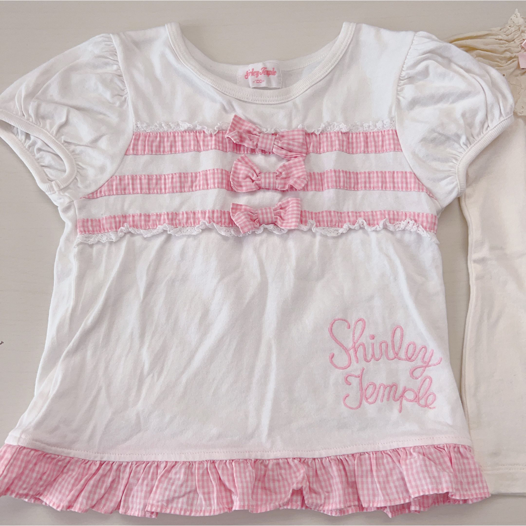 Shirley Temple(シャーリーテンプル)のシャーリーテンプル　Tシャツ２枚セット キッズ/ベビー/マタニティのキッズ服女の子用(90cm~)(Tシャツ/カットソー)の商品写真