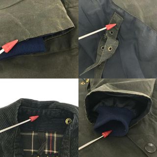 Barbour / バブアー | 1990s | 90s ～VINTAGE BURGHLEY バーレイ 3ワラントタグ オイルド ロングコート | グレー | メンズ