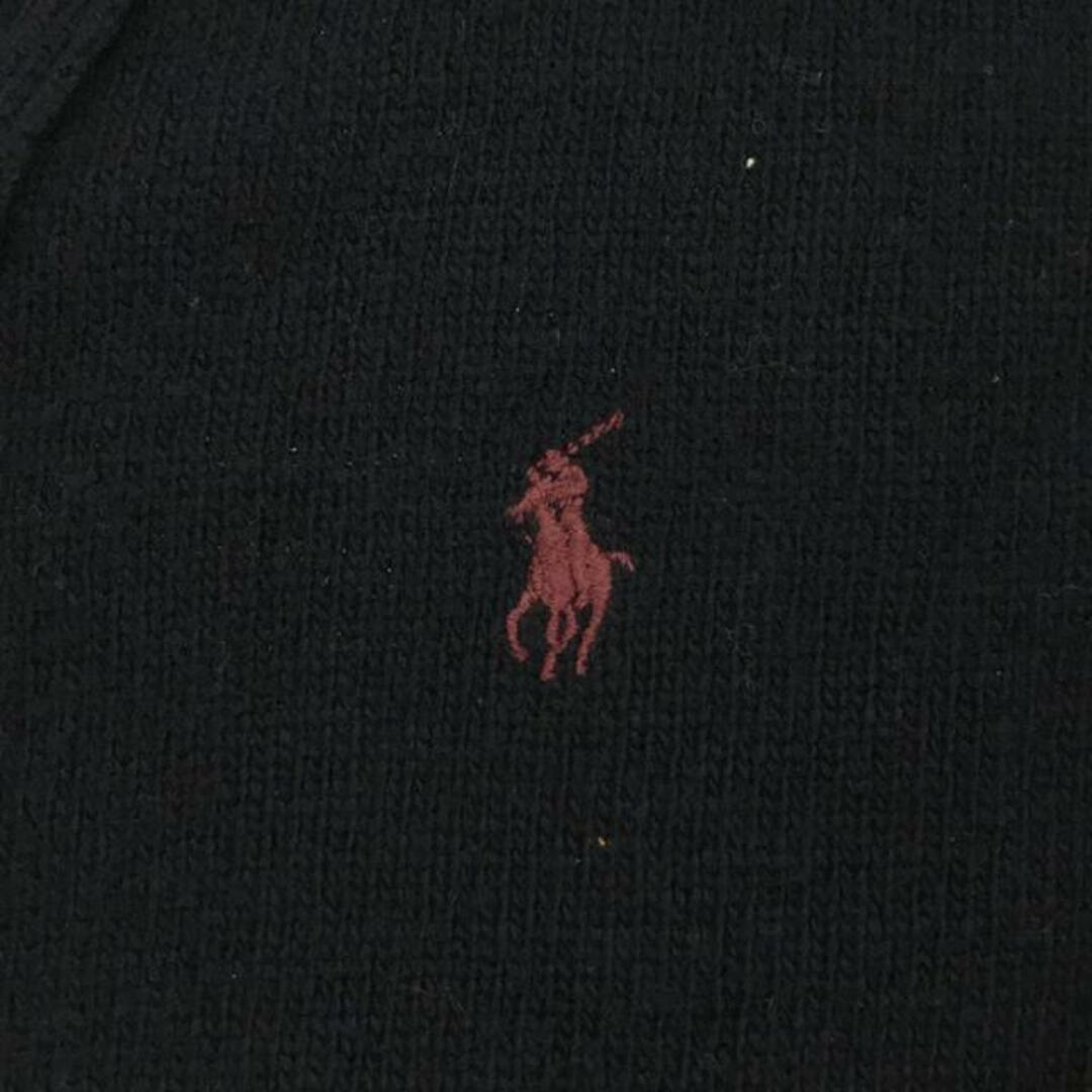 POLO RALPH LAUREN(ポロラルフローレン)のPOLO RALPH LAUREN / ポロラルフローレン | ワンポイント刺繍 ポニー  ニット カーディガン | M | ダークネイビー | メンズ メンズのトップス(カーディガン)の商品写真