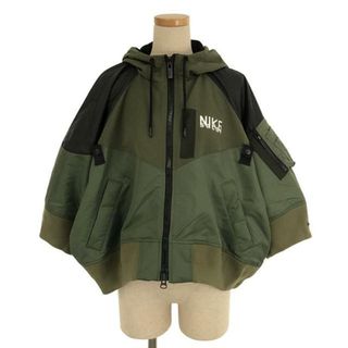 サカイ(sacai)の【新品】  sacai / サカイ | × NIKE / ナイキ コラボ Full zip HD jacket / フルジップフーデット ミリタリージャケット | S | カーキ | レディース(その他)