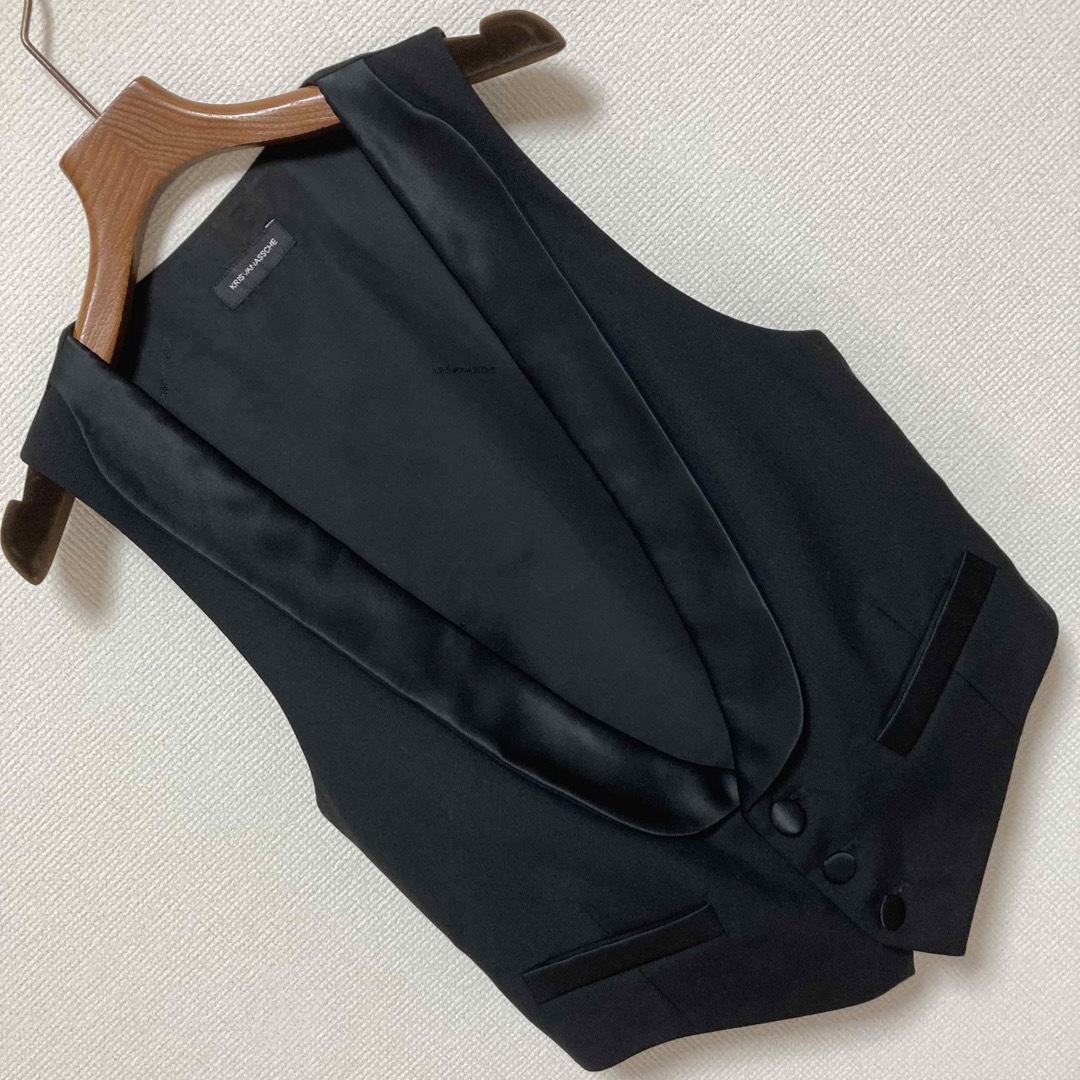 良品■KRISVANASSCHE■ドレスタキシード ショールカラー ベスト ジレ 7