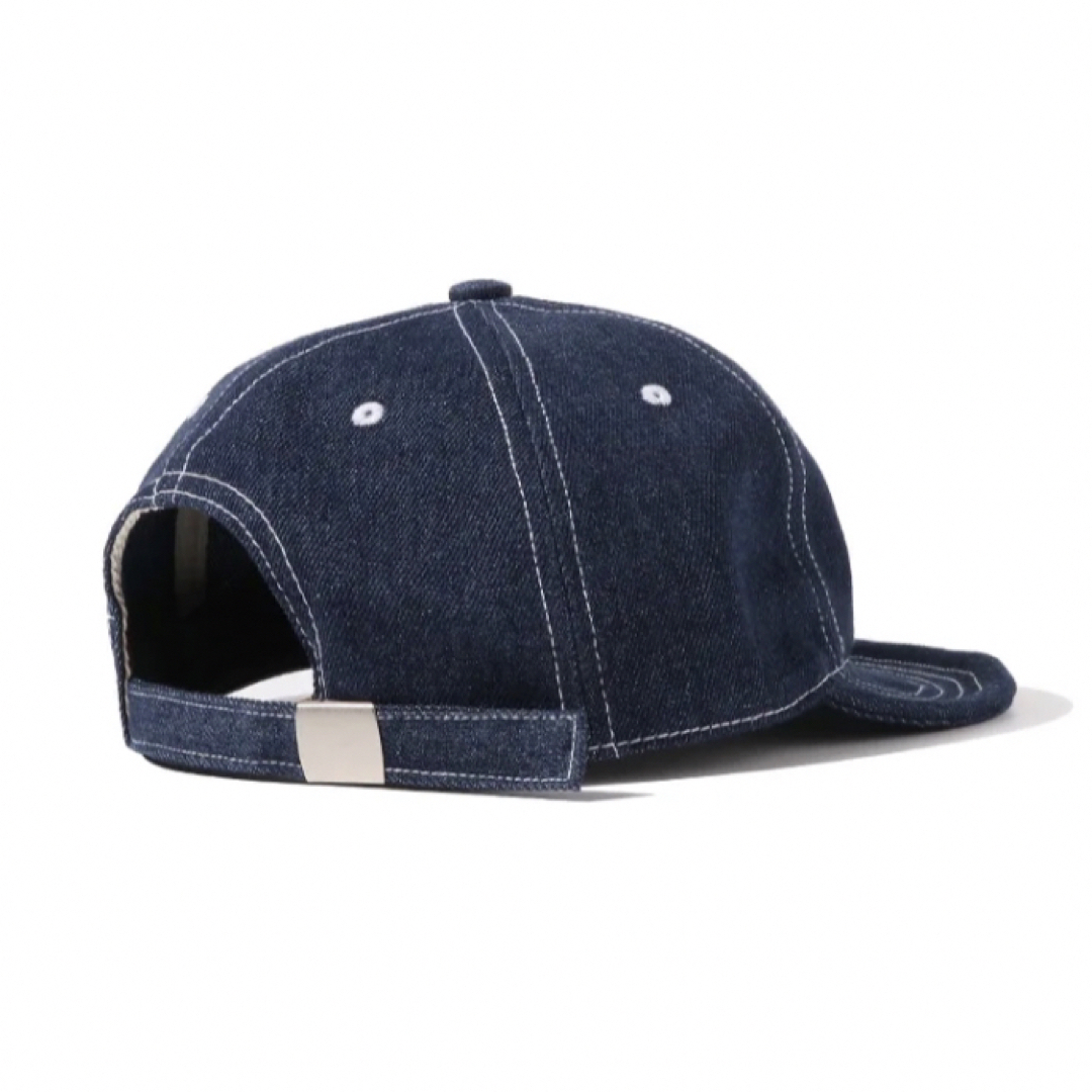 アンパイアキャップ プリズナーキャップ デニム つば短 ショートビル  ブルー メンズの帽子(キャップ)の商品写真