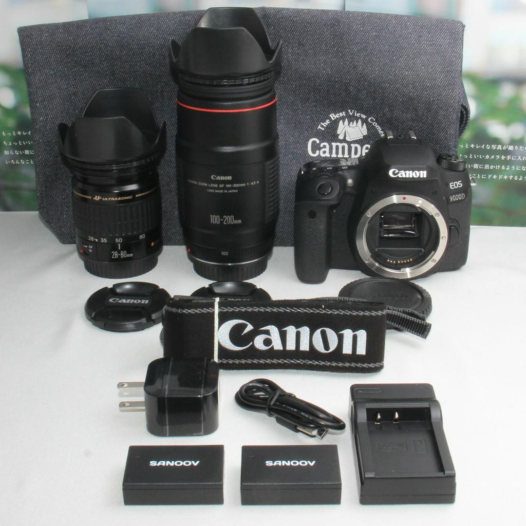 Canon EOS 9000D ダブルズームキット　付属品完備