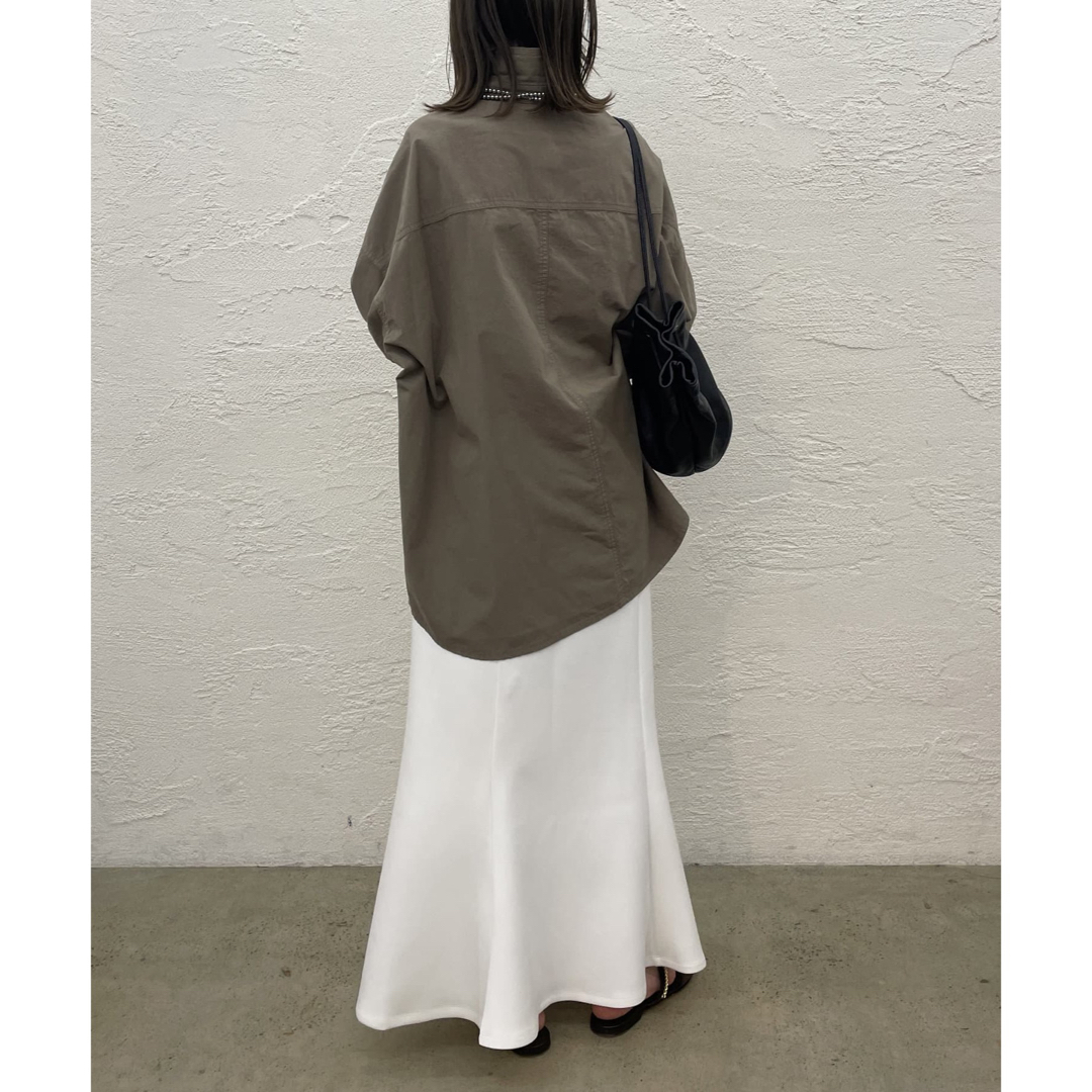 新品【Loungedress】ポンチマーメイドスカート WHITE / Sサイズ