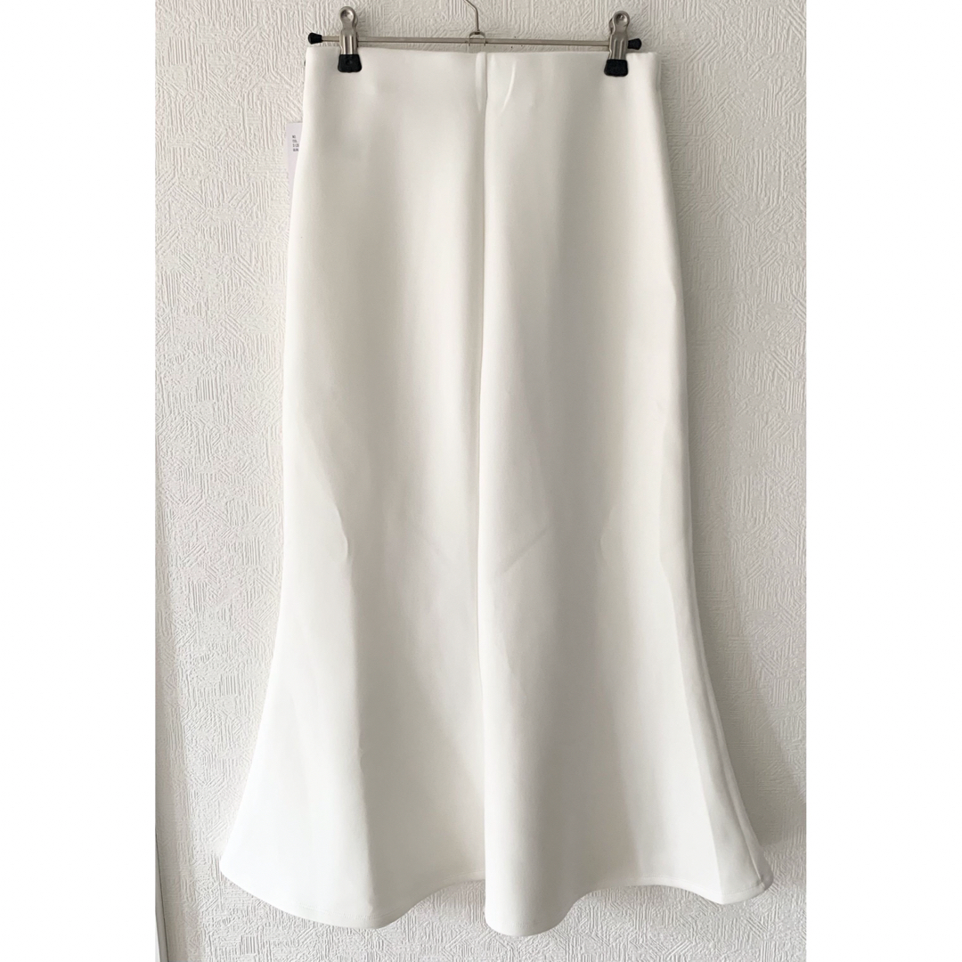 新品【Loungedress】ポンチマーメイドスカート WHITE / Sサイズ