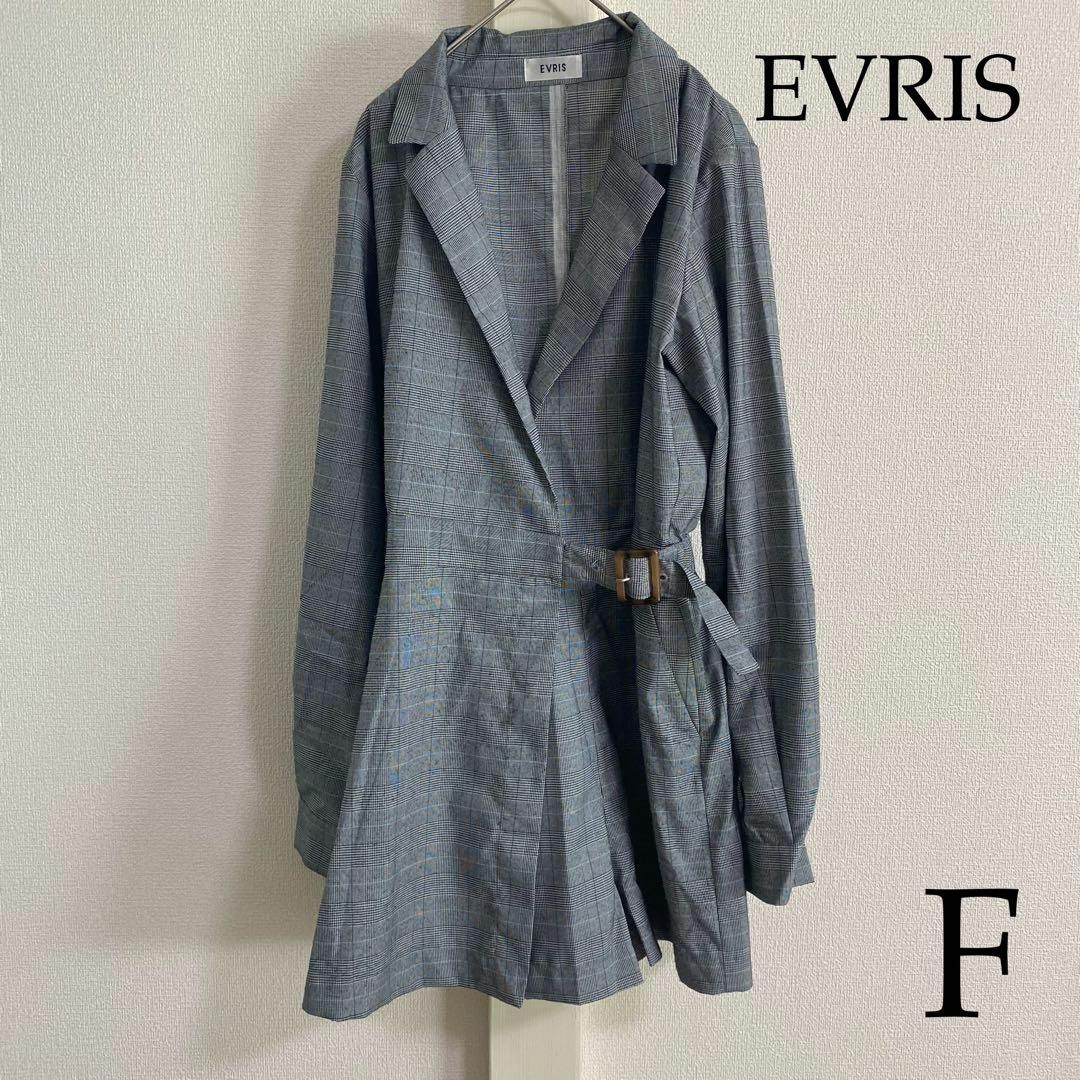 EVRIS(エヴリス)のEVRIS（エヴリス）　シャツミニワンピース レディースのワンピース(ひざ丈ワンピース)の商品写真