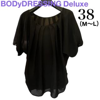 ボディドレッシングデラックス(BODY DRESSING Deluxe)のボディドレッシングデラックス　黒L  カットソー　トップス　ブラウス　バルーン袖(シャツ/ブラウス(半袖/袖なし))