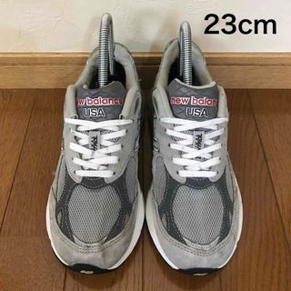 ニューバランス(New Balance)のアメリカUSA製 ニューバランス W990GL3 グレー23cm(スニーカー)