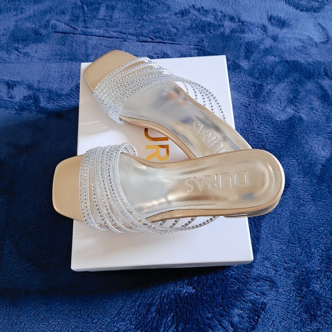 ラインストーンミュール レディースの靴/シューズ(ミュール)の商品写真