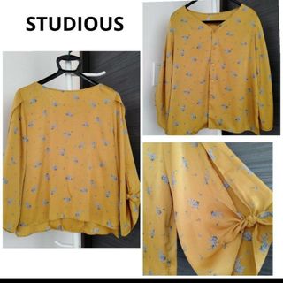 ステュディオス(STUDIOUS)の【美品✨】STUDIOUS❤前後どちらもOK七分袖ブラウス(シャツ/ブラウス(長袖/七分))