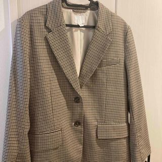 エイチアンドエム(H&M)のH&M 千鳥格子柄ジャケット Oversized blazer(テーラードジャケット)