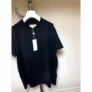 新品 S マルジェラ 22aw ロゴ反転Tシャツ 黒黒 5248