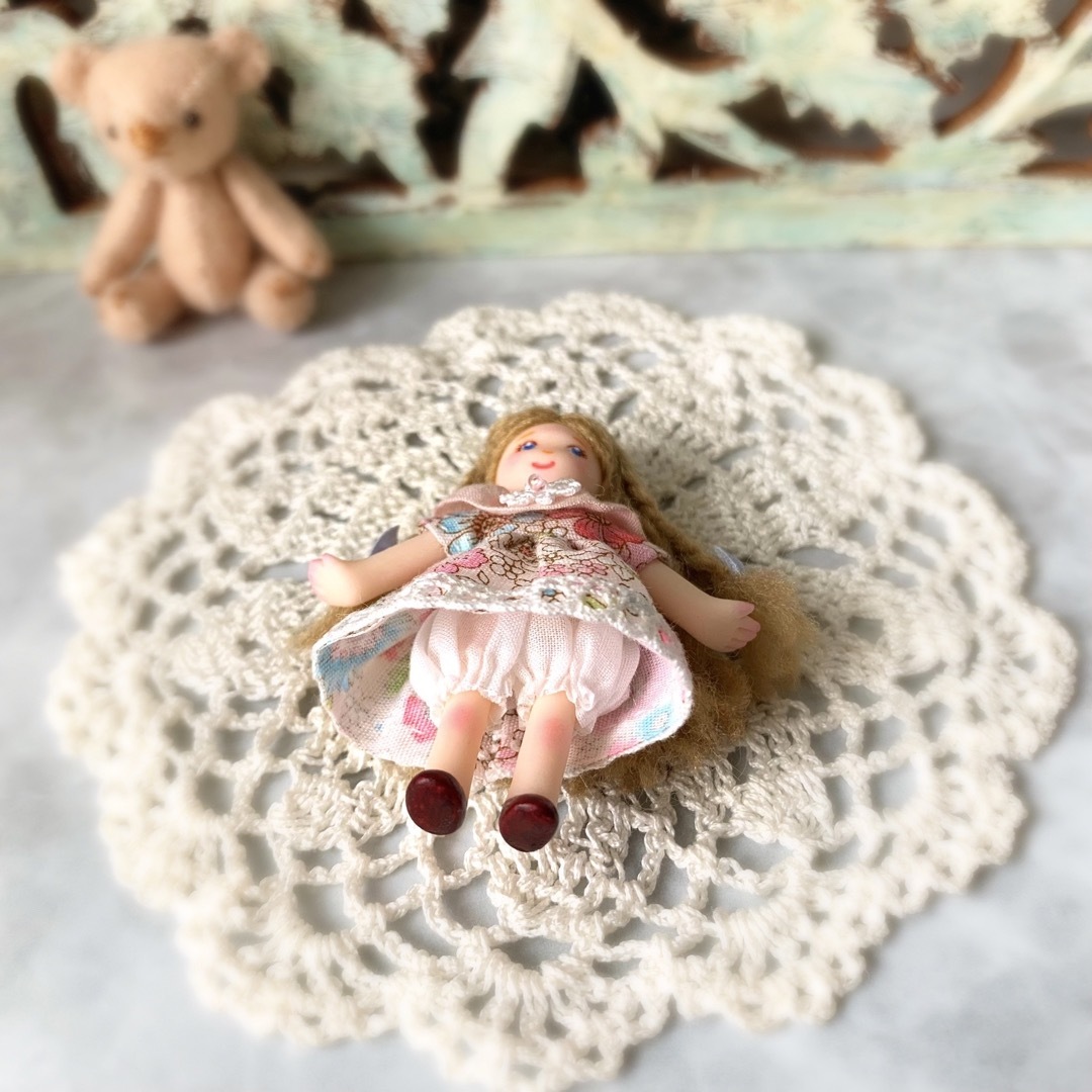 手作りの小さいお人形さん ミニドールの通販 by Cozy Closet*Sati