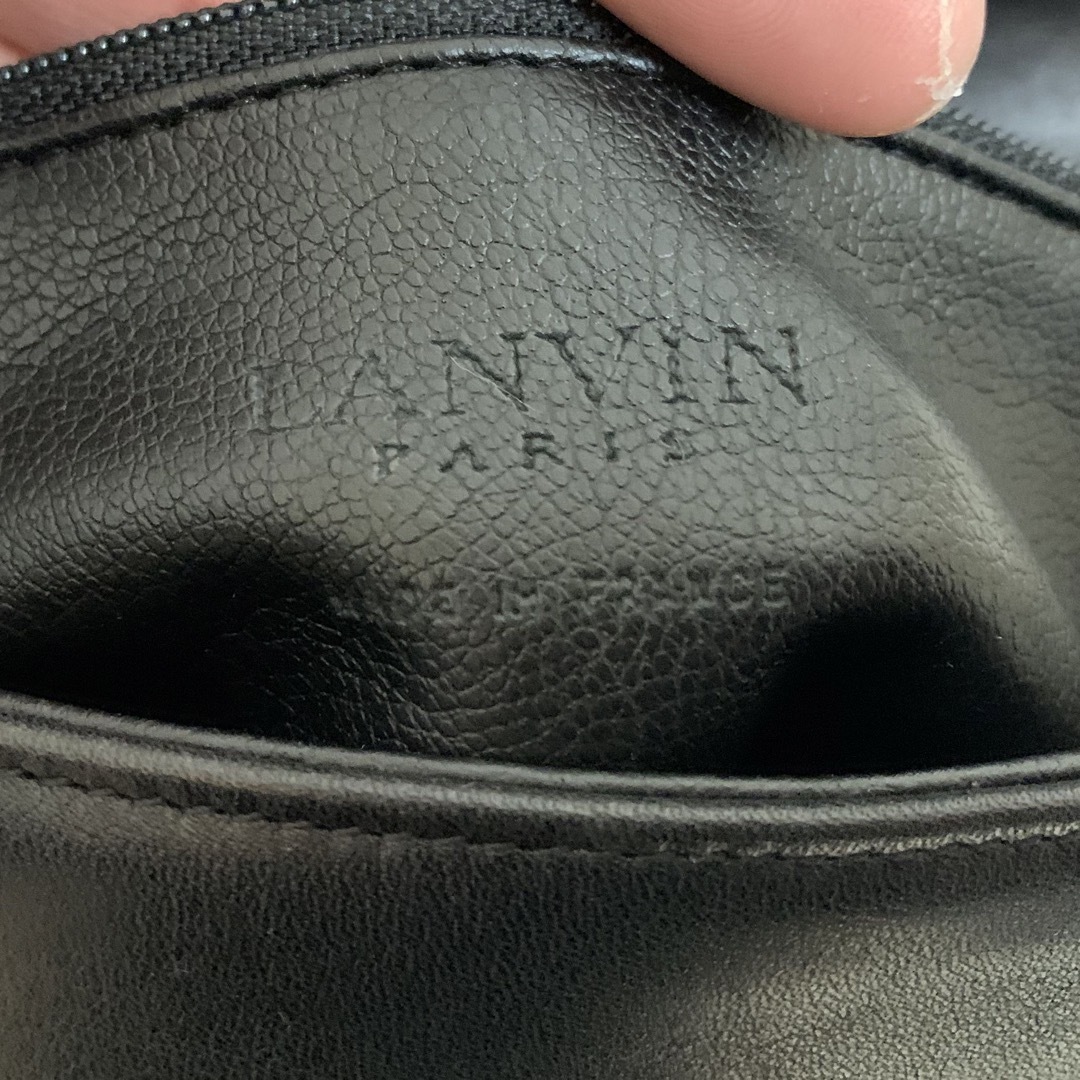 LANVIN   LANVIN PARIS VINTAGE フランス製 クロコ型押し レザーバッグ