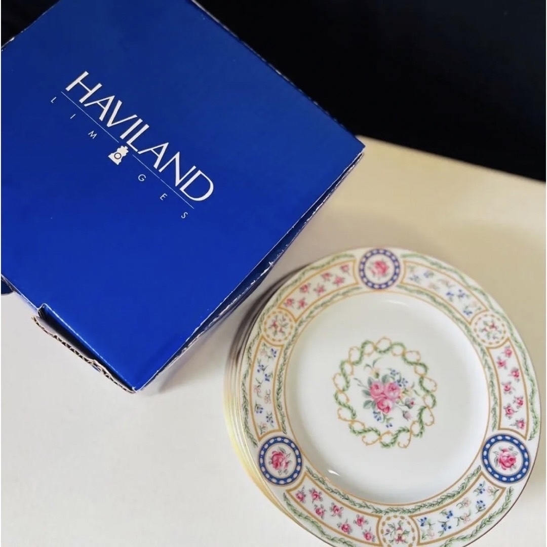 Haviland(アビランド)のアビランド  リモージュ  ルーブシエンヌ 19cmプレート ４枚 インテリア/住まい/日用品のキッチン/食器(食器)の商品写真