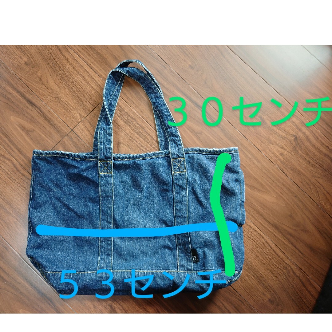 ROOTOTE(ルートート)のルートート　デニム　大きめ　トートバッグ　ROOTOTE レディースのバッグ(トートバッグ)の商品写真