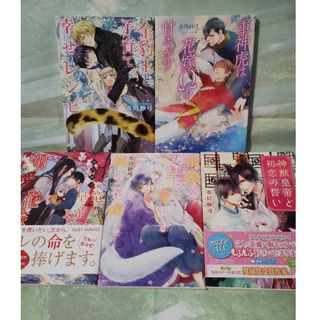 「竜人皇帝の溺愛花嫁」ほか　市川紗弓ルビー文庫５冊セット(ボーイズラブ(BL))