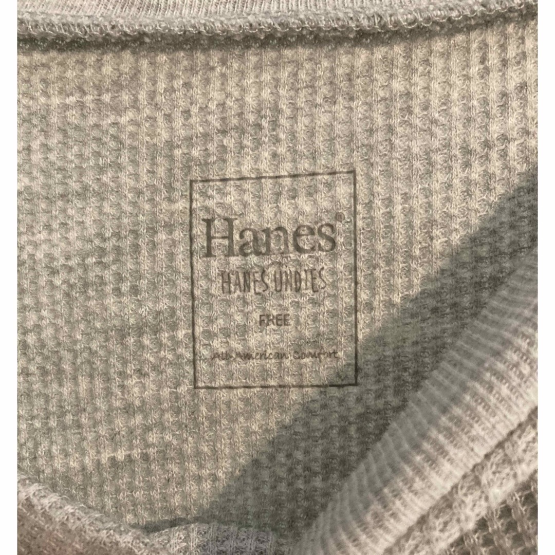 Hanes(ヘインズ)のヘインズ　Hanes　ワッフル素材　ワンピース 半袖 膝下ワンピース レディースのワンピース(ロングワンピース/マキシワンピース)の商品写真