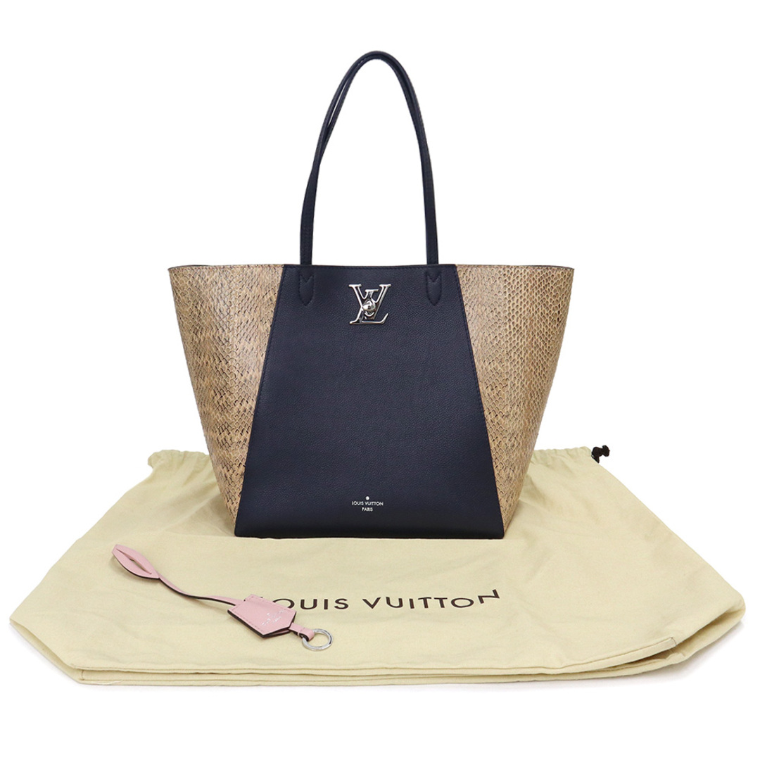 ルイヴィトン M42291 トートバッグ ノワール  LOUIS VUITTON ロックミー・カバ カーフレザー