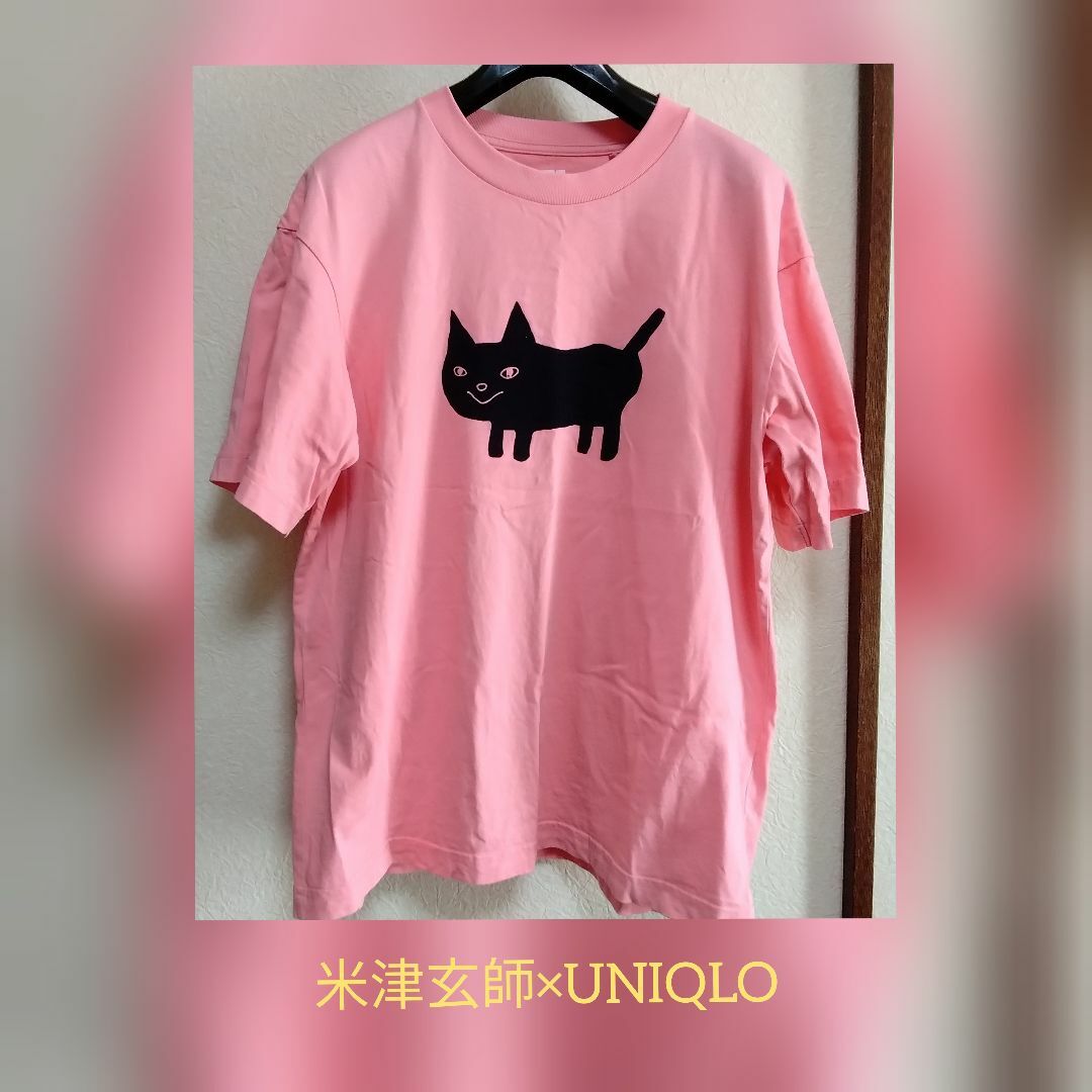 UNIQLO(ユニクロ)の美品✨　米津玄師×UNIQLO　猫Tシャツ　猫好き　🐱　Sサイズ　ユニセックス メンズのトップス(Tシャツ/カットソー(半袖/袖なし))の商品写真