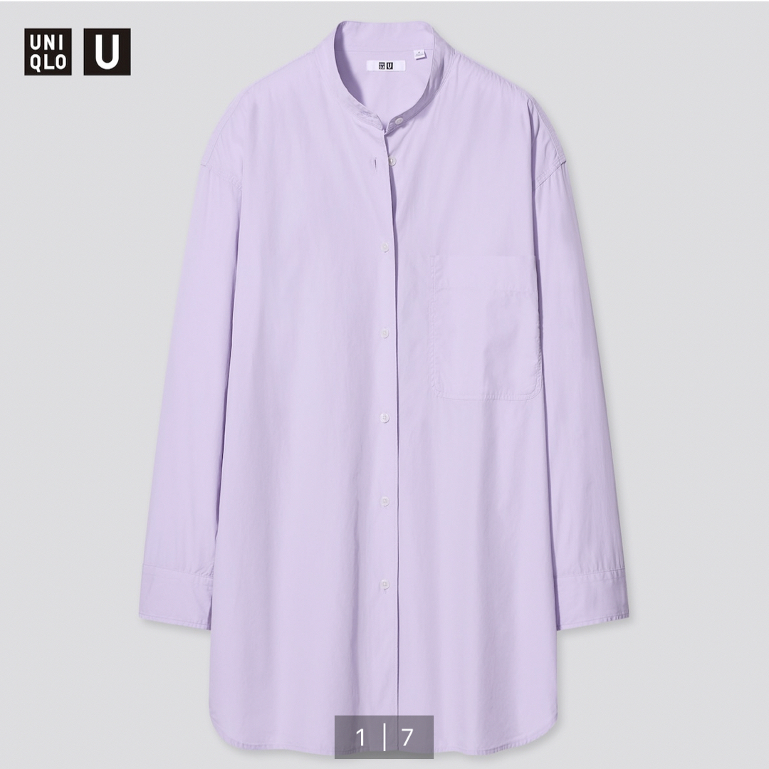 UNIQLO(ユニクロ)のスタンドカラーシャツ　UNIQLO レディースのトップス(シャツ/ブラウス(長袖/七分))の商品写真