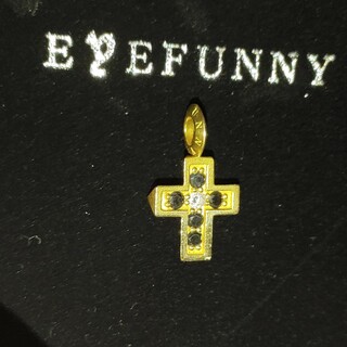 アイファニー(EYEFUNNY)のアイファニー K18 ダイヤモンド クロス ネックレス トップ 18K(ネックレス)