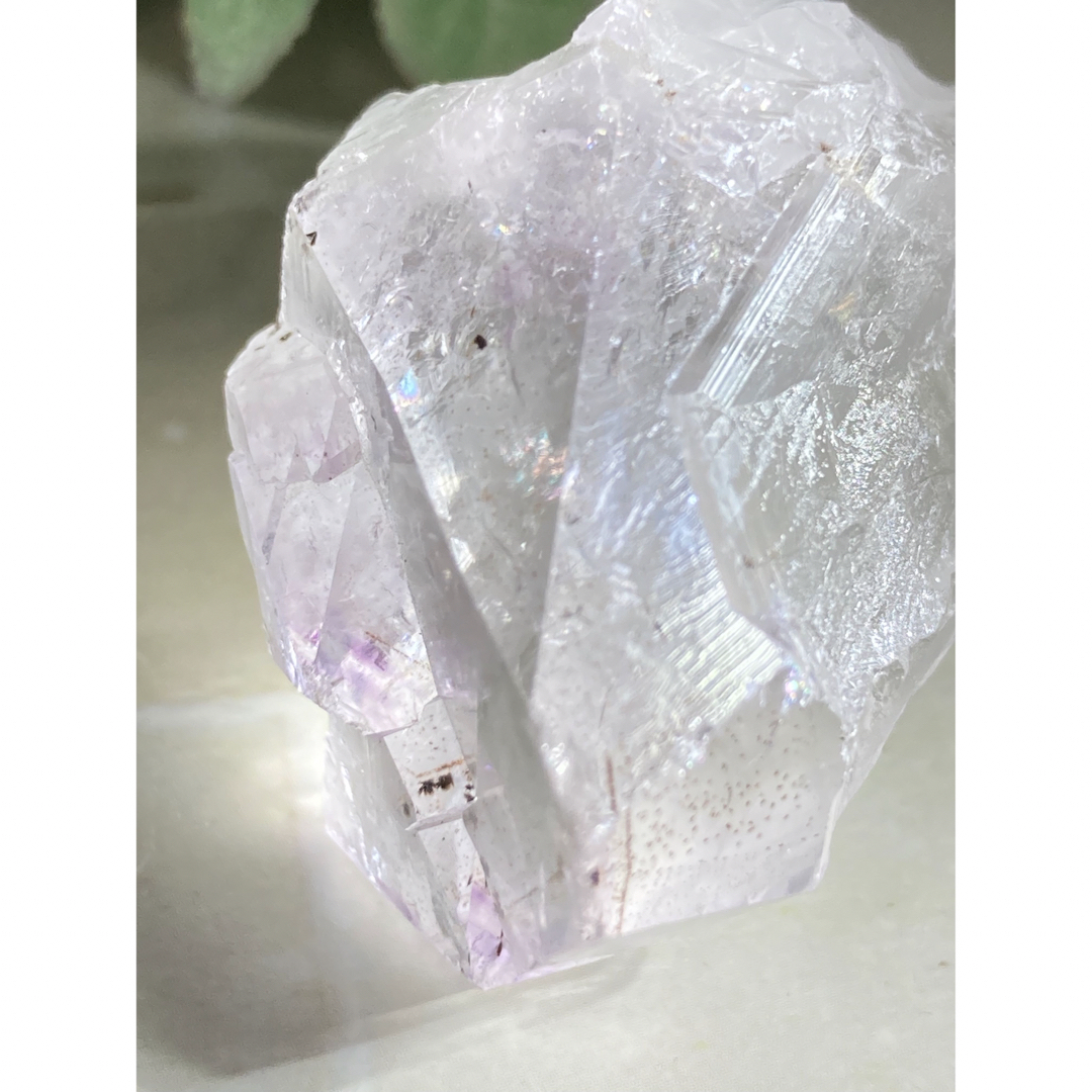 カコクセナイト ファントム✨ ラベンダー アメジスト 結晶 原石 ラフストーン