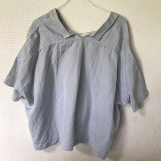 toujours トゥジュー バックオープンスキッパーシャツ　ブラウス(シャツ/ブラウス(長袖/七分))