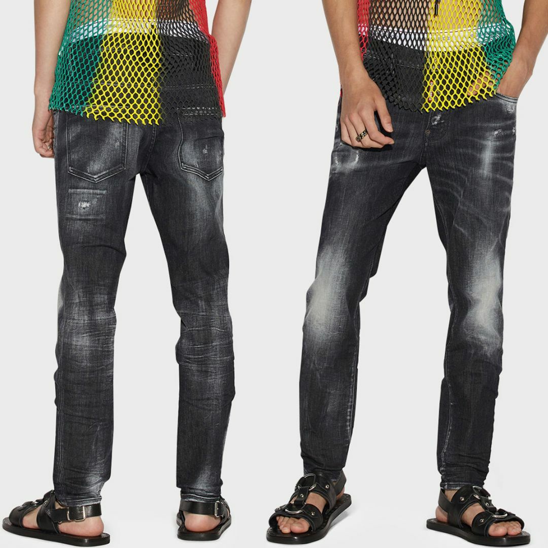 DSQUARED2 S71LB1201 ブラック デニム size 44-nielitexams.com