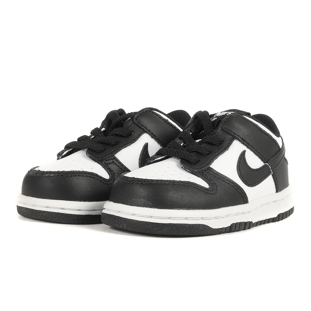 NIKE(ナイキ)のNIKE ナイキ サイズ:12.0cm DUNK LOW TDE (CW1589-100) ダンク ロー ブラック ホワイト 黒白 US6C キッズ スニーカー シューズ 靴 子供靴 ブランド 【メンズ】【中古】【美品】 キッズ/ベビー/マタニティのベビー靴/シューズ(~14cm)(スニーカー)の商品写真