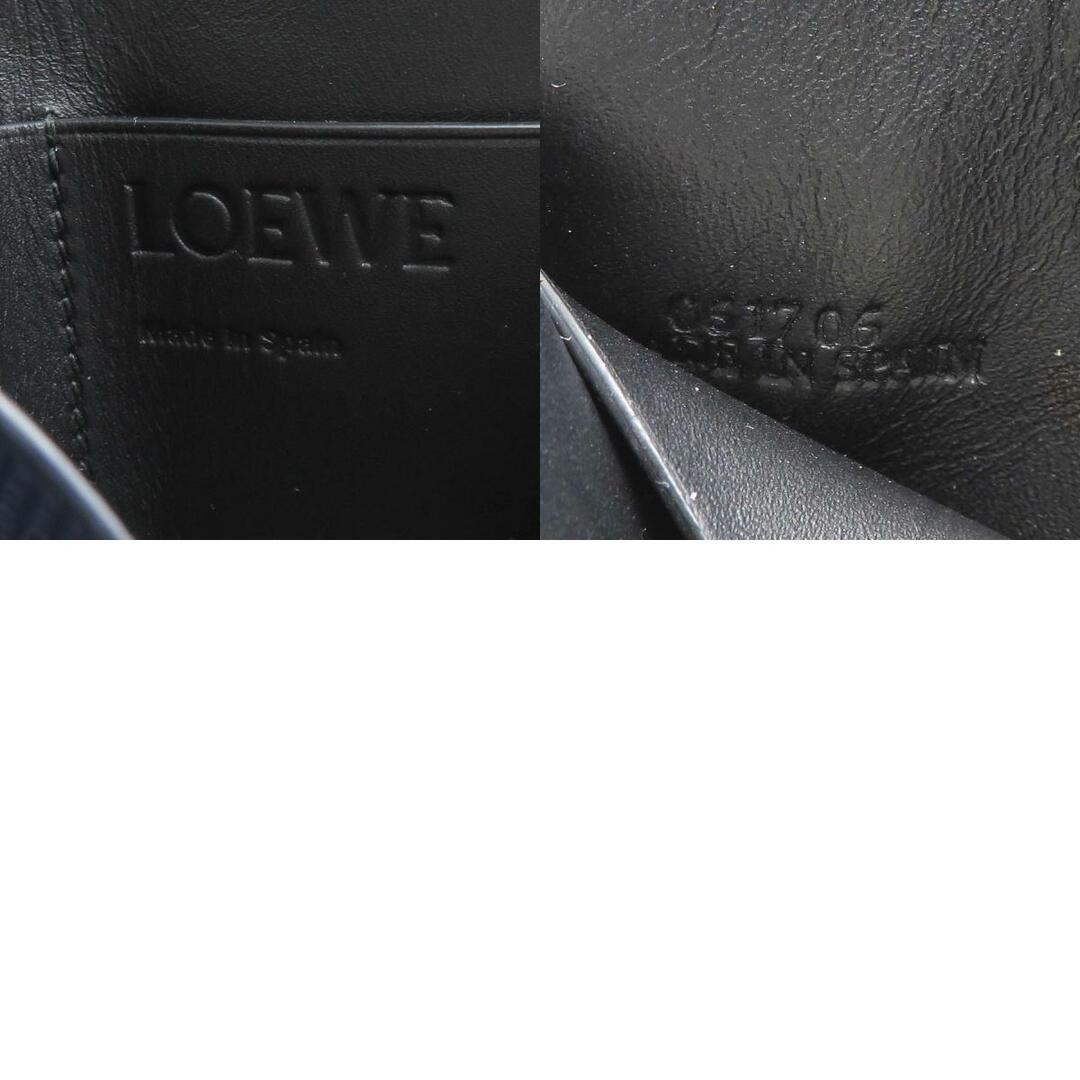 LOEWE(ロエベ)のロエベ LOEWE 三つ折り財布 アナグラム レザー ネイビーブルー ユニセックス 送料無料【中古】 e56545a レディースのファッション小物(財布)の商品写真