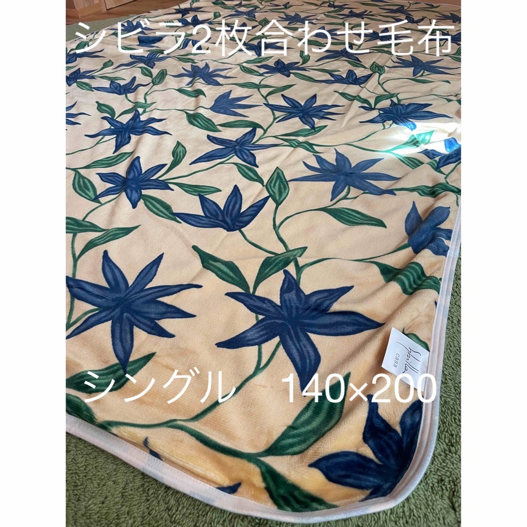 【シビラ】2枚合わせマイヤー毛布　シングル　140×200 アルアンダルス　Ｂ