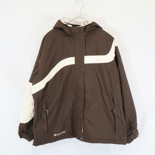 SALE/ Columbia コロンビア ダウンジャケット アウトドア キャンプ アウター 防寒 登山 チェック ブラウン (レディース L)   N9646