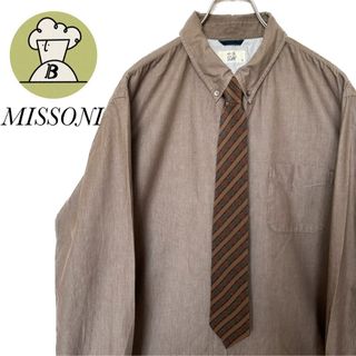 ミッソーニ(MISSONI)のネクタイシャツ　ネクタイコーデ　missoni ミッソーニ　古着(シャツ)