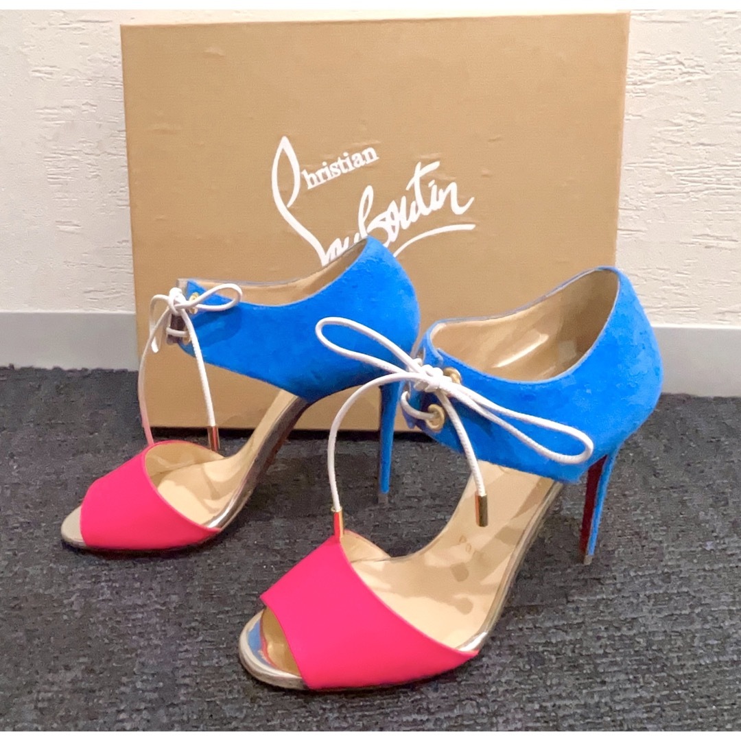 Christian Louboutin (ルブタン) スエードヒールサンダル-