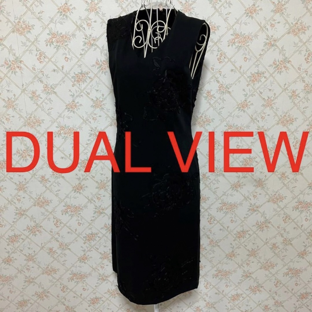 DUAL VIEW(デュアルビュー)の★DUAL VIEW/デュアルヴュー★ノースリーブワンピース40(M.9号) レディースのワンピース(ひざ丈ワンピース)の商品写真