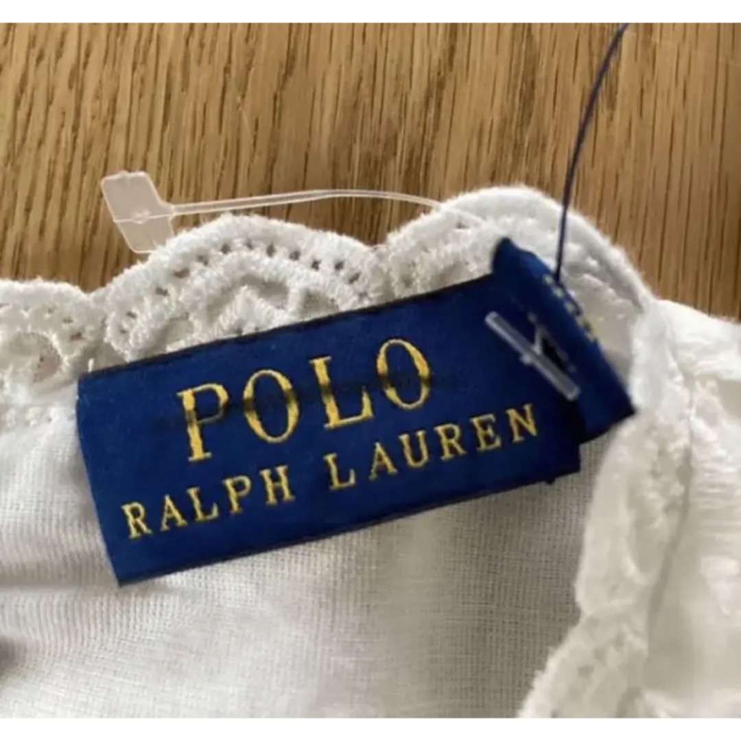 POLO RALPH LAUREN(ポロラルフローレン)のPOLO ラルフローレン　レース　白ワンピ　ワンピース　米国購入　新品 レディースのワンピース(ひざ丈ワンピース)の商品写真