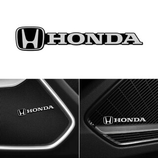 【大特価】HONDA Aluminum スピーカーエンブレム 4個セット(カーオーディオ)